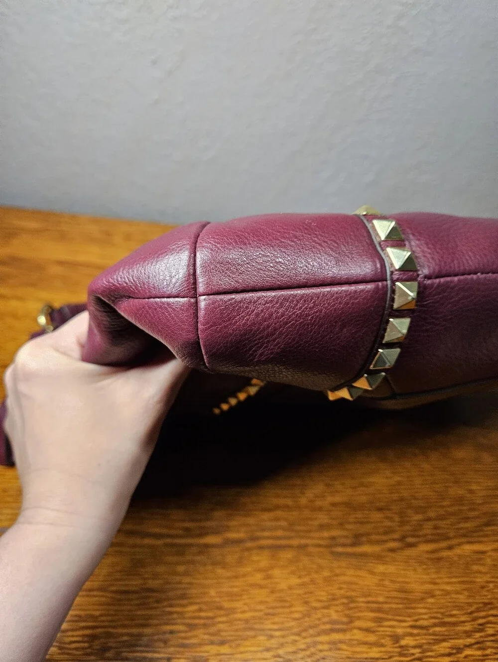 Coach Park Leather Pyramid Stud Hobo